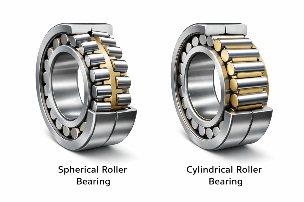 Spherical vs Cylindrical Roller Bearings: Applications, and Selection Guide SB VS CB 1024x683